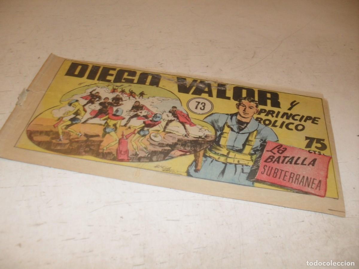 Giornalini: ORIGINAL DIEGO VALOR,VOLUMEN 1, N&ordm; 73,LA BATALLA SUBTERRANEA,DE 124.EDITORIAL CID,1954