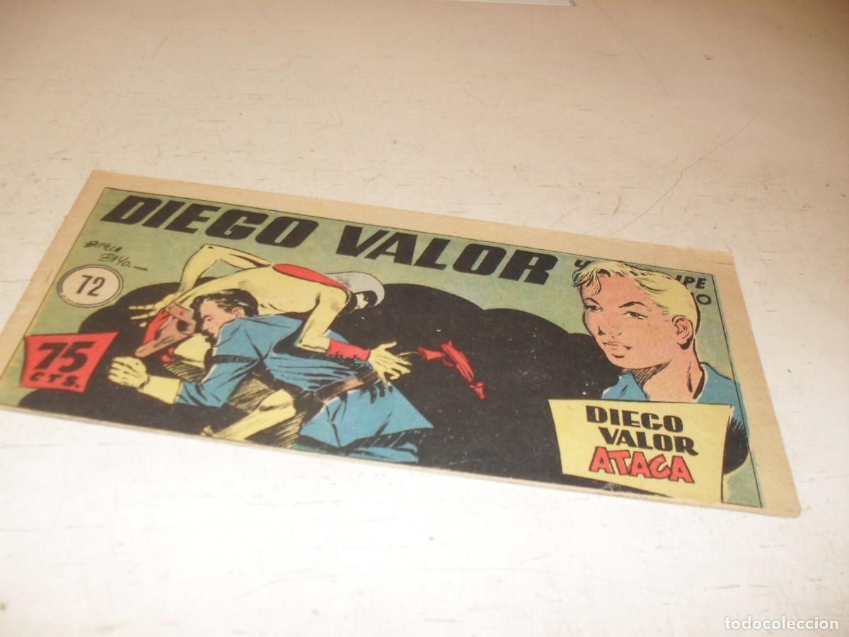 Giornalini: ORIGINAL DIEGO VALOR,VOLUMEN 1, N&ordm; 72,DIEGO VALOR ATACA,DE 124.EDITORIAL CID,1954