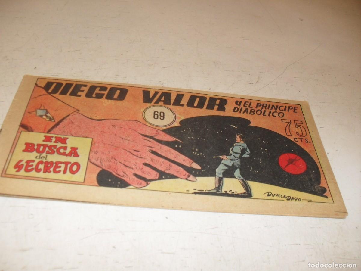 Comics: ORIGINAL DIEGO VALOR,VOLUMEN 1, N&ordm; 69,EN BUSCA DEL SECRETO,DE 124.EDITORIAL CID,1954