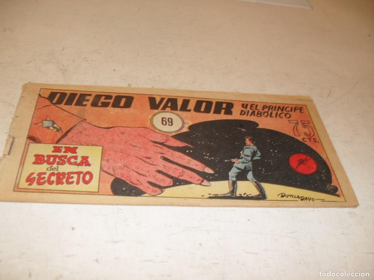 Tebeos: ORIGINAL DIEGO VALOR,VOLUMEN 1, N&ordm; 69,EN BUSCA DEL SECRETO,DE 124.EDITORIAL CID,1954
