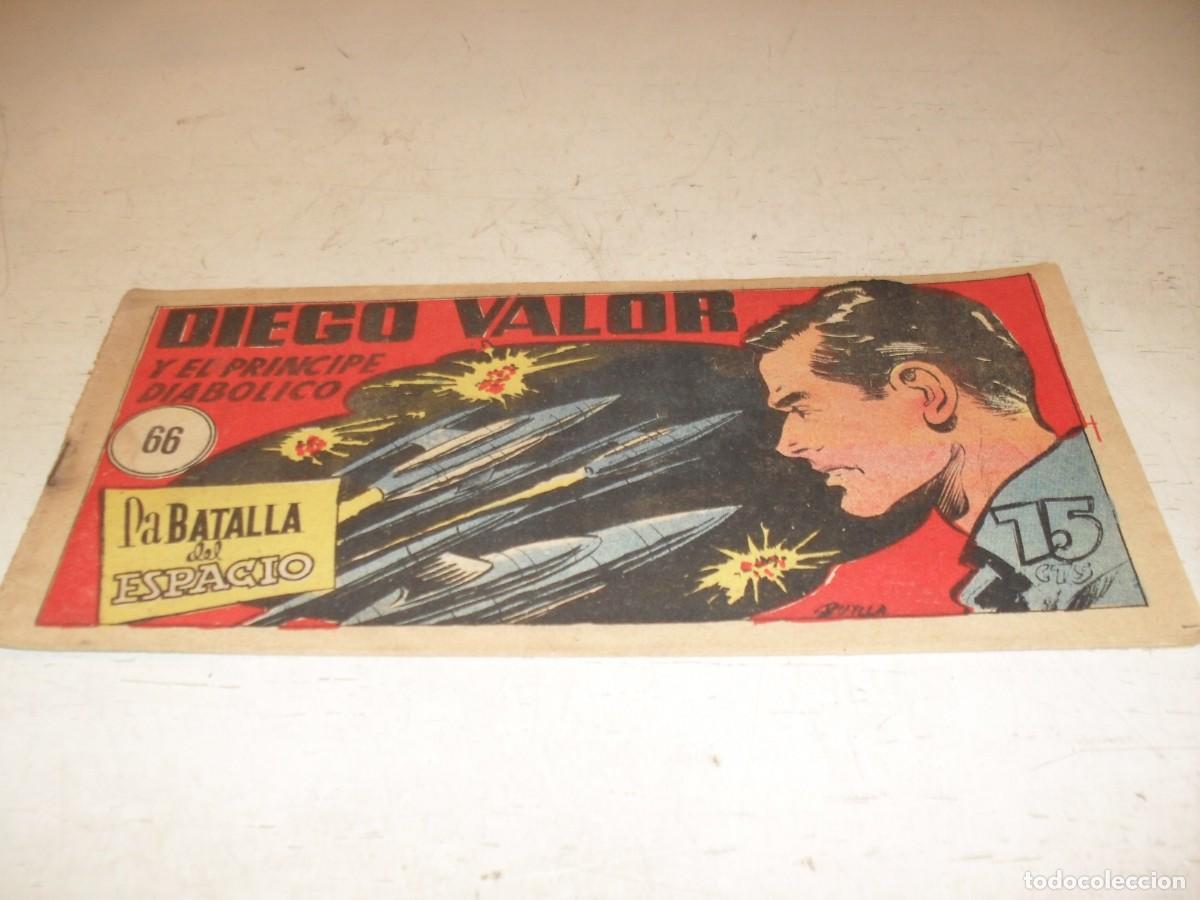 Tebeos: ORIGINAL DIEGO VALOR,VOLUMEN 1, N&ordm; 66,LA BATALLA DEL ESPACIO,DE 124.EDITORIAL CID,1954