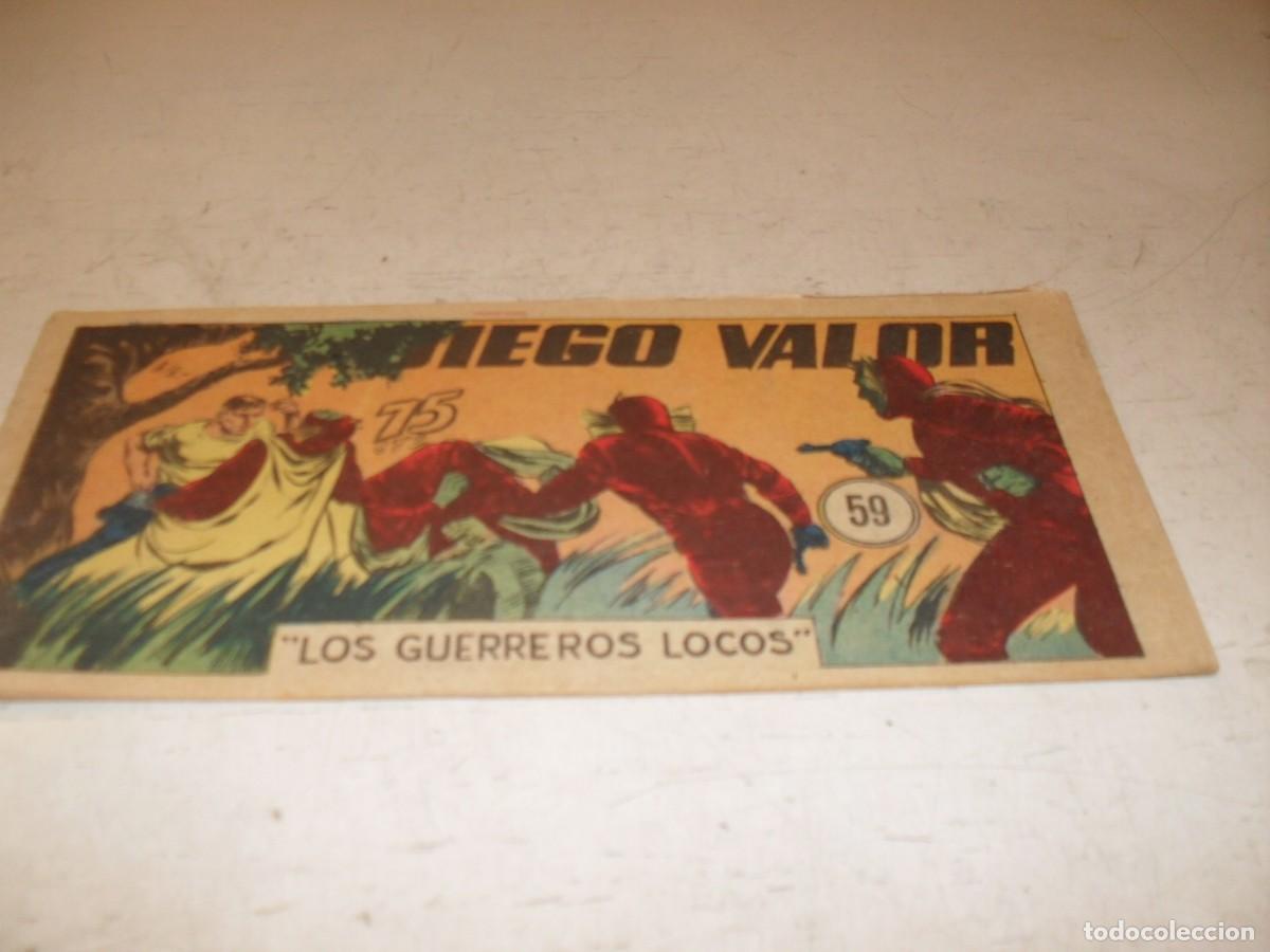 Livros de Banda Desenhada: ORIGINAL DIEGO VALOR,VOLUMEN 1, N&ordm; 59,LOS GUERREROS LOCOS,DE 124.EDITORIAL CID,1954