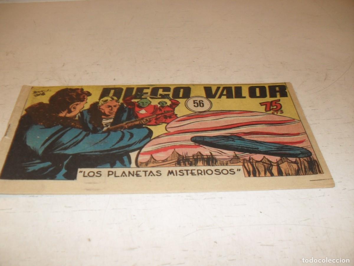 BDs: ORIGINAL DIEGO VALOR,VOLUMEN 1, N&ordm; 56,LOS PLANETAS MISTERIOSOS,DE 124.EDITORIAL CID,1954