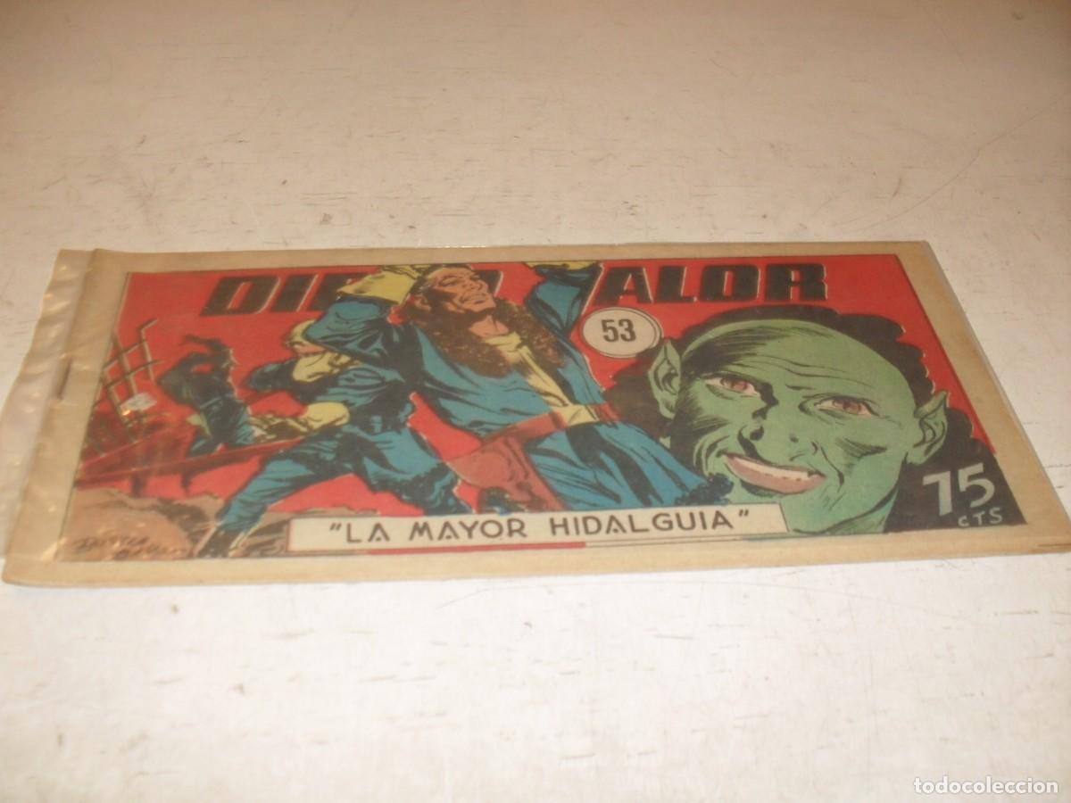Tebeos: ORIGINAL DIEGO VALOR,VOLUMEN 1, N&ordm; 53,LA MAYOR HIDALGUIA,DE 124.EDITORIAL CID,1954
