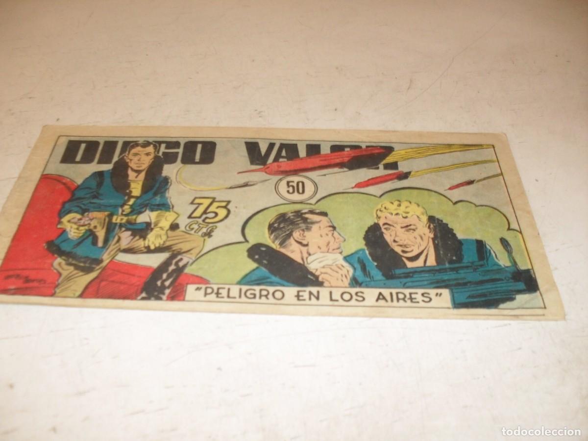 Livros de Banda Desenhada: ORIGINAL DIEGO VALOR,VOLUMEN 1, N&ordm; 50,PELIGRO EN LOS AIRES,DE 124.EDITORIAL CID,1954