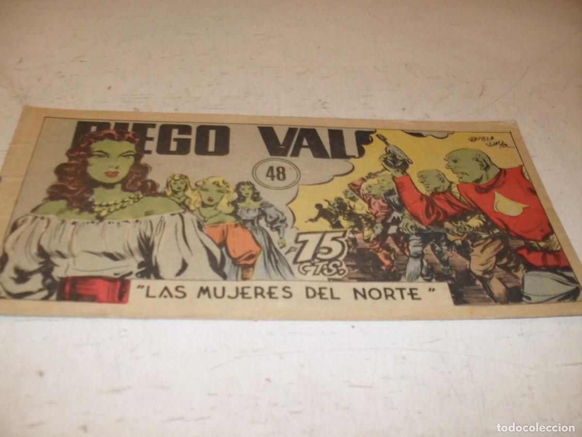 Tebeos: ORIGINAL DIEGO VALOR,VOLUMEN 1, N&ordm; 48,LAS MUJERES DEL NORTE,DE 124.EDITORIAL CID,1954