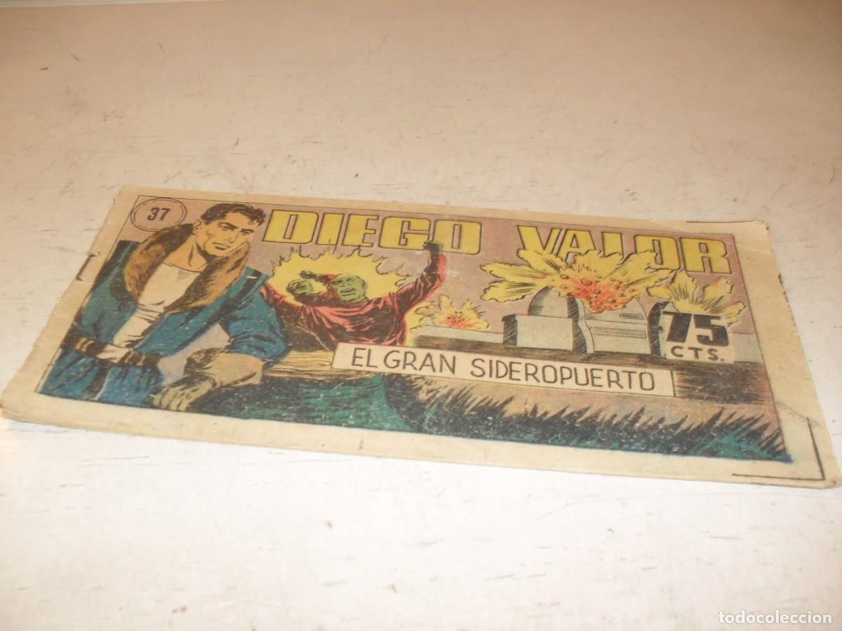 Tebeos: ORIGINAL DIEGO VALOR,VOLUMEN 1,N&ordm; 37,EL GRAN SIDEROPUERTO,DE 124.EDITORIAL CID,1954