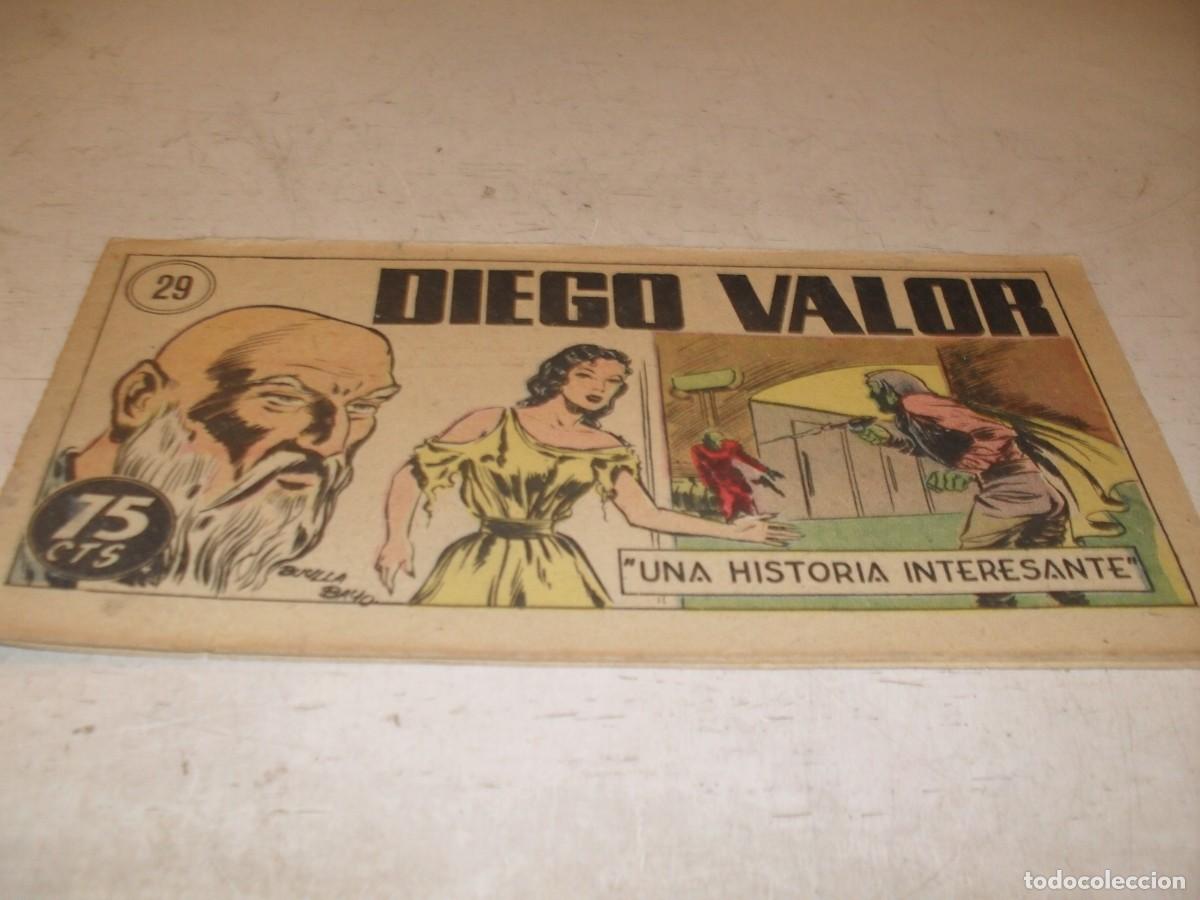 Tebeos: ORIGINAL DIEGO VALOR,VOLUMEN 1,N&ordm; 29,UNA HISTORIA INTERESANTE,DE 124.EDITORIAL CID,1954