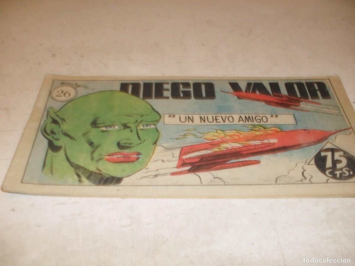 Tebeos: ORIGINAL DIEGO VALOR,VOLUMEN 1,N&ordm; 26,UN NUEVO AMIGO,DE 124.EDITORIAL CID,1954