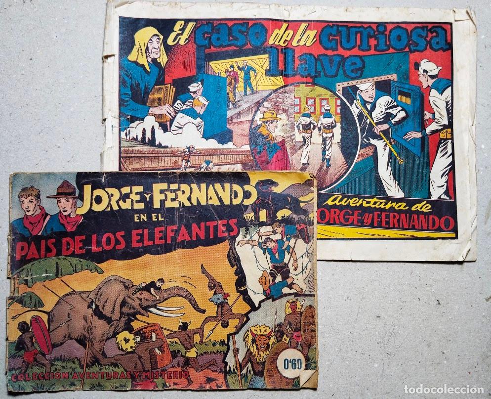 Tebeos: DOS C&Oacute;MICS DE JORGE Y FERNANDO, ED. HISPANO AMERCICANA, BARCELONA, ca. 1950