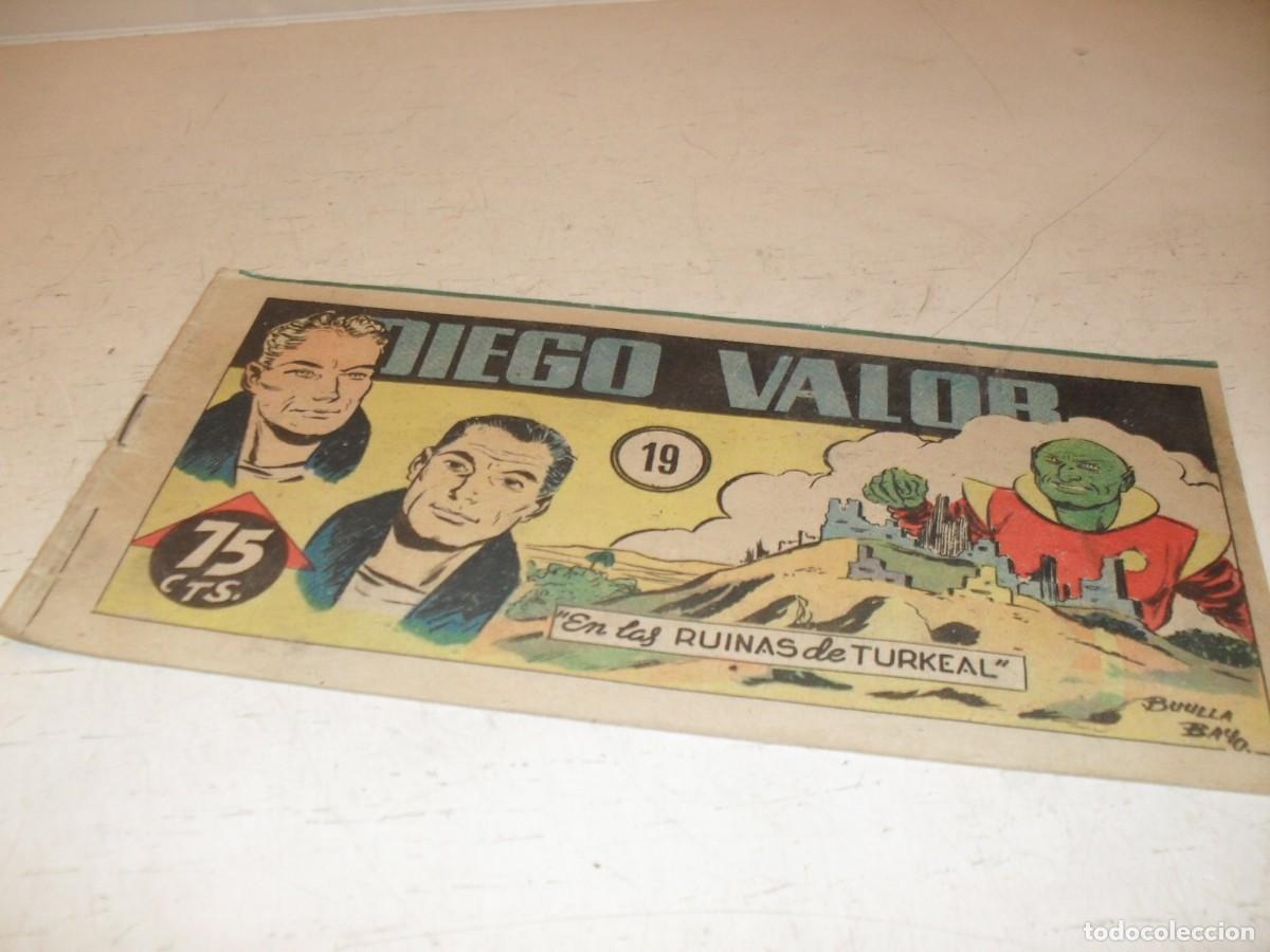 Tebeos: ORIGINAL DIEGO VALOR,VOLUMEN 1,N&ordm; 19,EN LAS RUINAS DE TURKEAL,DE 124.EDITORIAL CID,1954