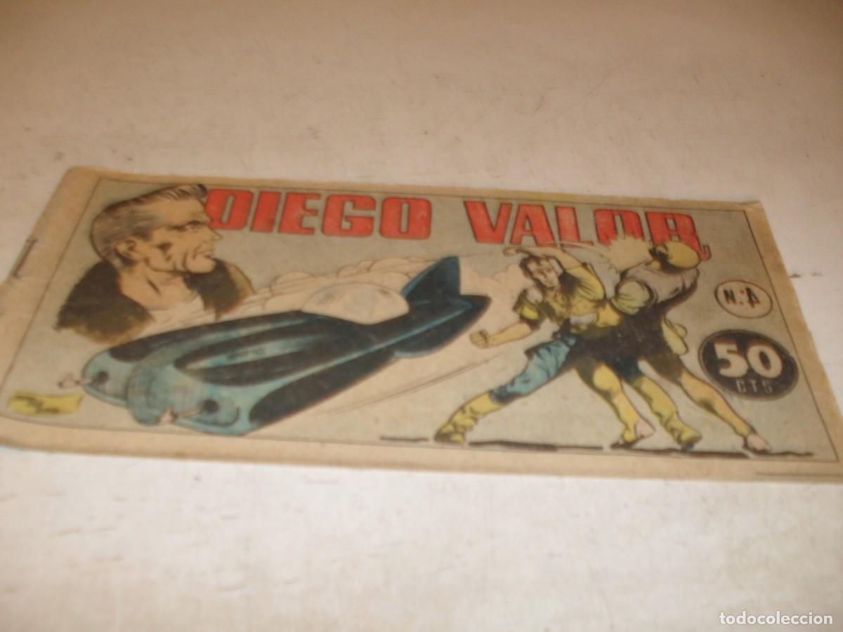 Tebeos: ORIGINAL DIEGO VALOR,VOLUMEN 1,N&ordm; 4,PRIMEROS N&ordm;,DE 124.EDITORIAL CID,1954