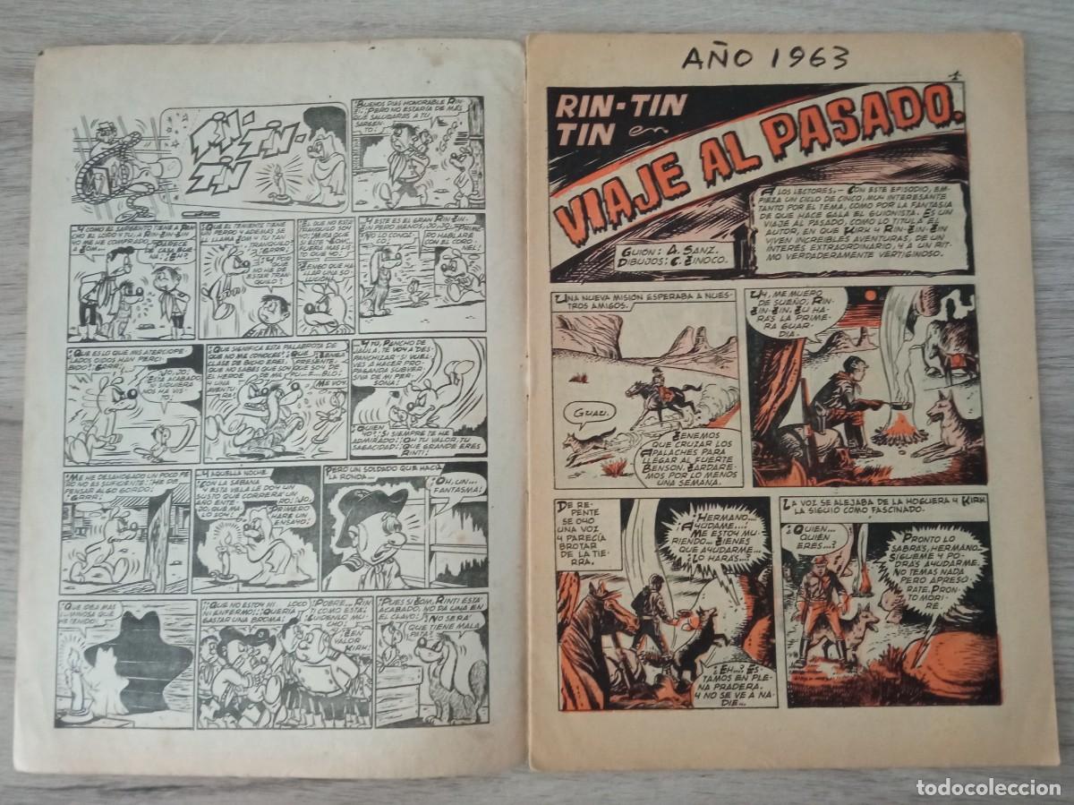 Tebeos: RIN-TIN-TIN N&ordm; 123, VIAJE AL PASADO, DINOSAURIOS - Foto 2