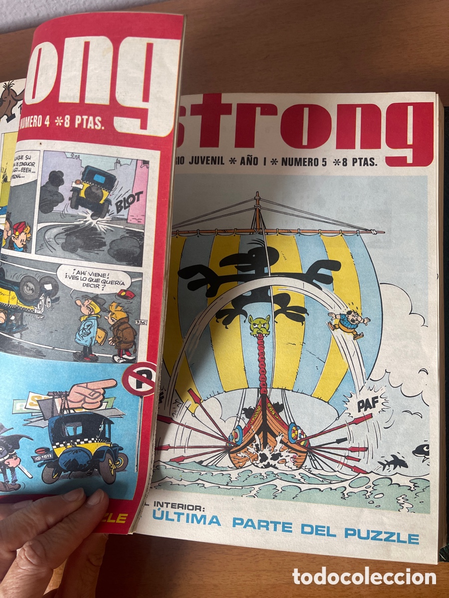 Tebeos: Strong 4 tomos encuadernados con 24 ejemplares cada tomo - Foto 2