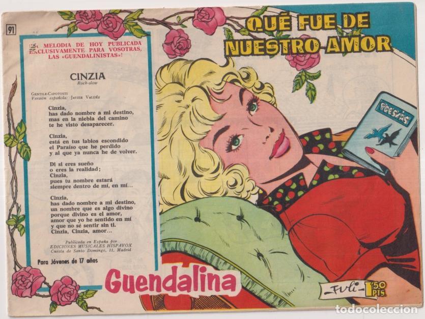 Tebeos: Guendalina n&ordm; 91. Toray