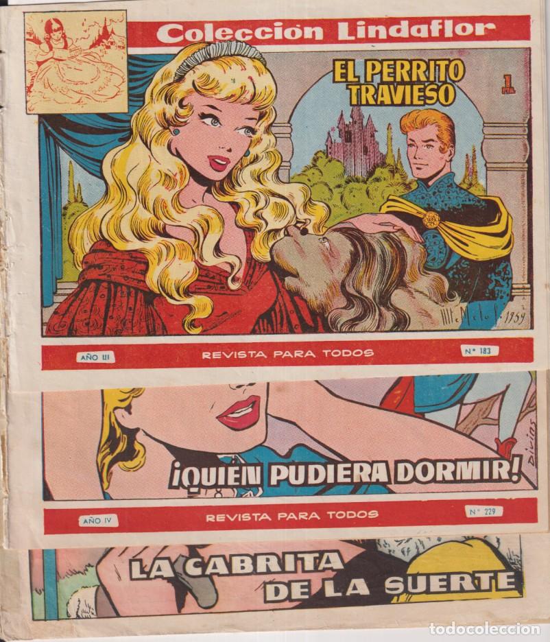 Tebeos: Lindaflor. Toray. lote de 3 ejemplares: 183, 229 y 267