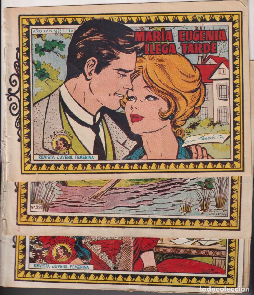 Comics: Azucena. Toray. Lote de 3 Ejemplares: 391, 625 y 626