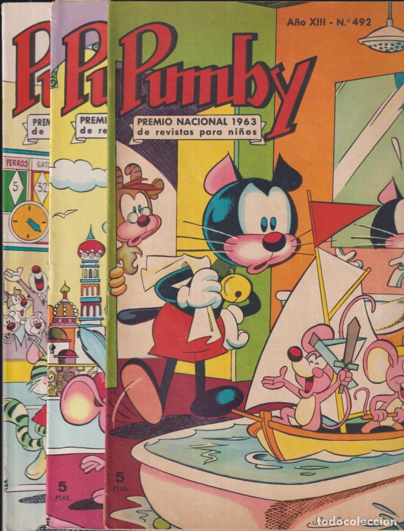 Tebeos: Pumby. Valenciana 1967. Lote de 3 ejemplares: 492, 496 y 510