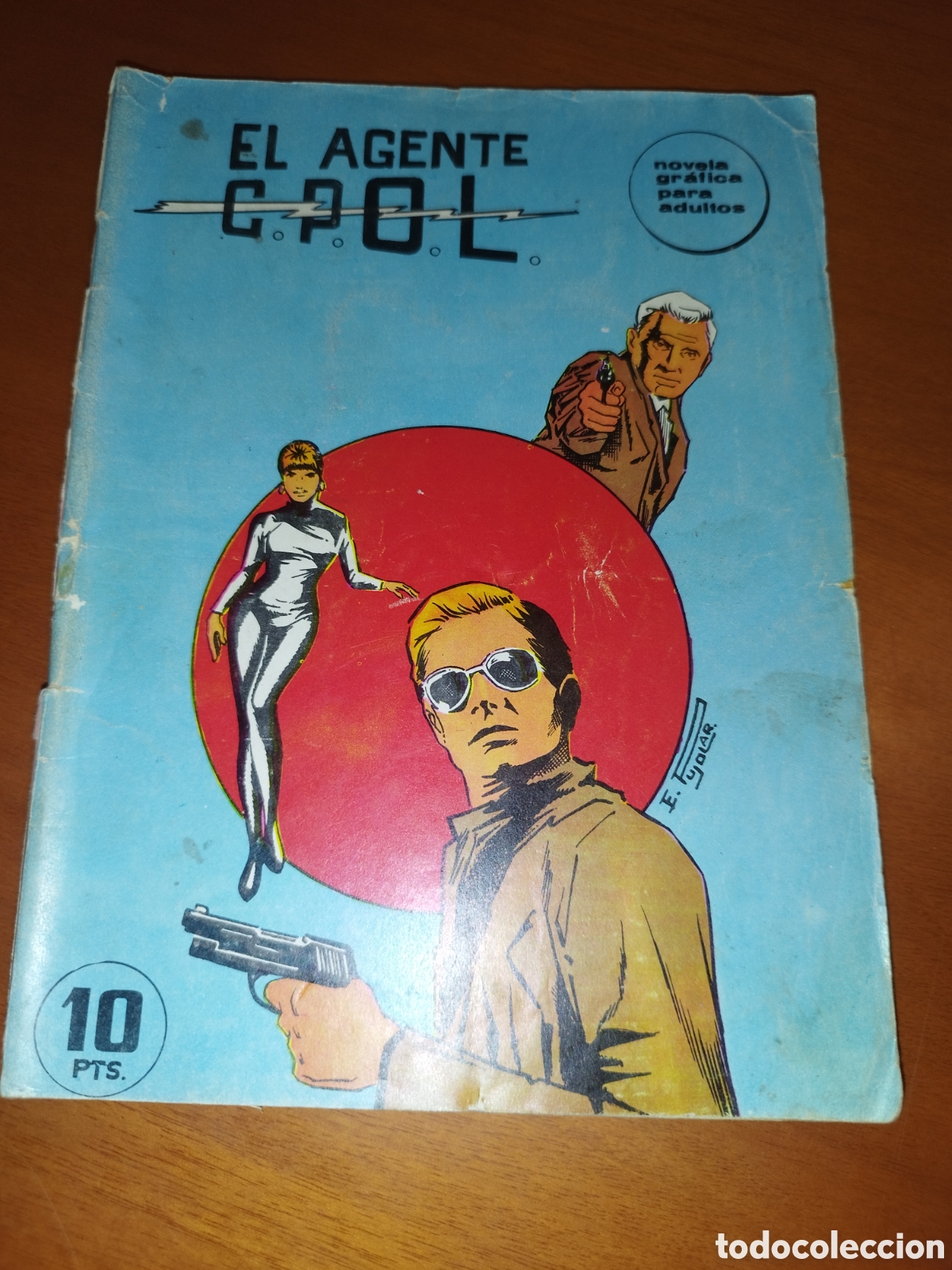 Tebeos: EL AGENTE C.P.O.L.: SUICIDIO O ASESINATO. ED. BOIXHER, 1968. ESPIAS.
