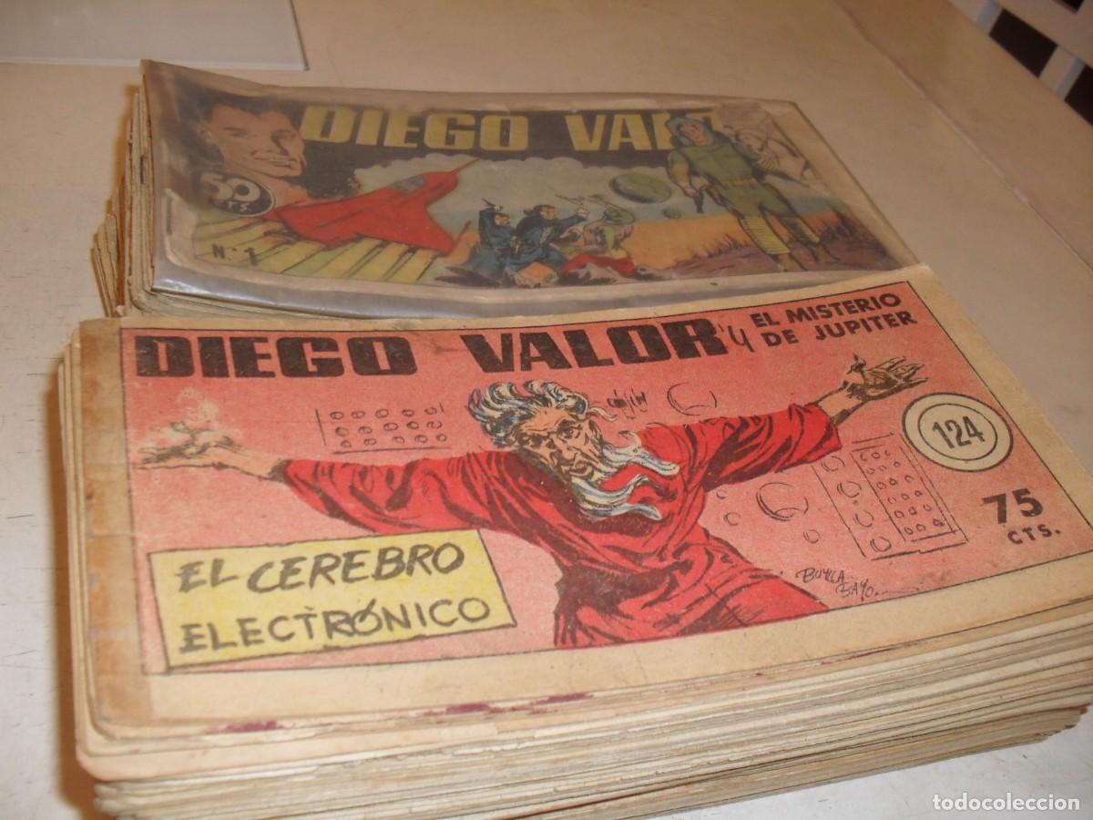 Tebeos: (ORIGINAL),DIEGO VALOR,1&ordf; PARTE,COLECCION COMPLETA,124 TEBEOS.EDITA CID,A&Ntilde;O 1954