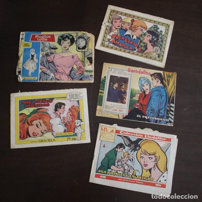 Tebeos: LOTE 5 COMICS TEBEOS ARDILLITA ROSAS BLANCAS LINDAFLOR GRACIELA GUENDALINA