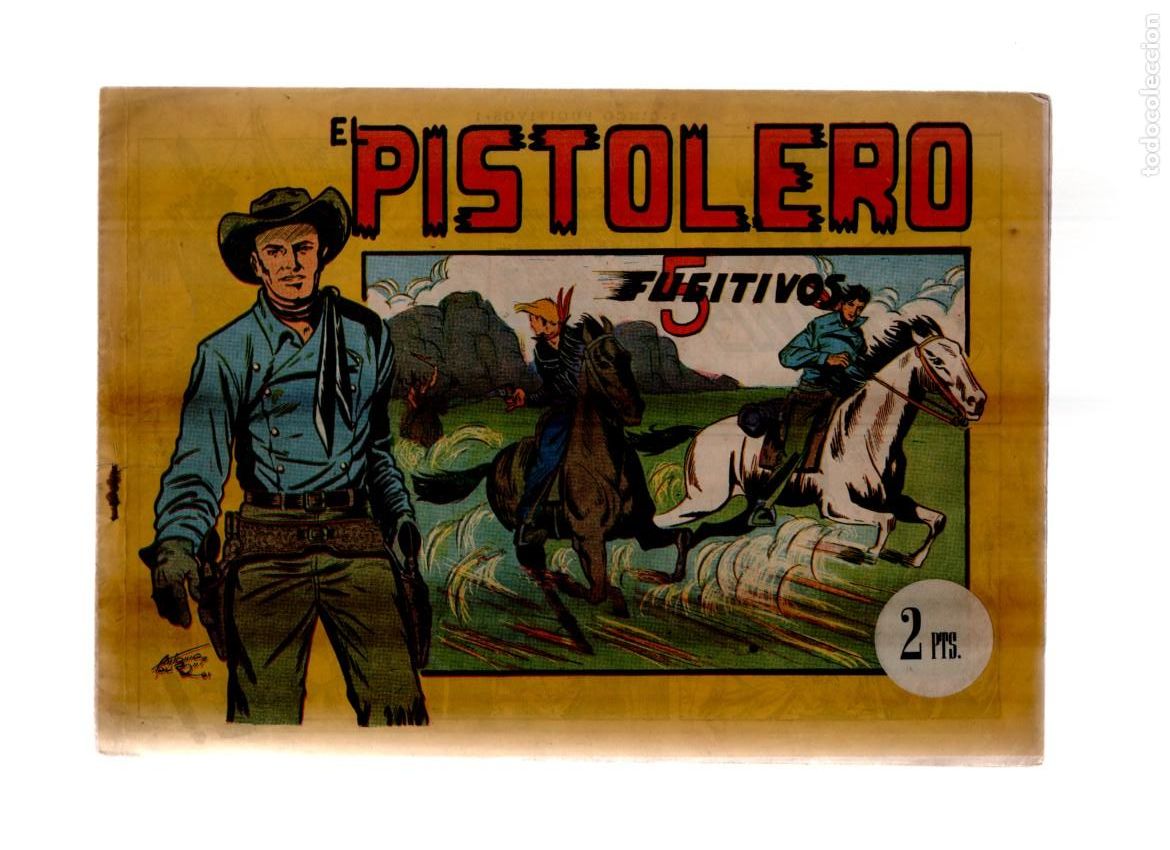 Tebeos: EL PISTOLERO. N&ordm; 3. CINCO FUGITIVOS. 5 FUGITIVOS. EDITORIAL ANDALUZA, 1960