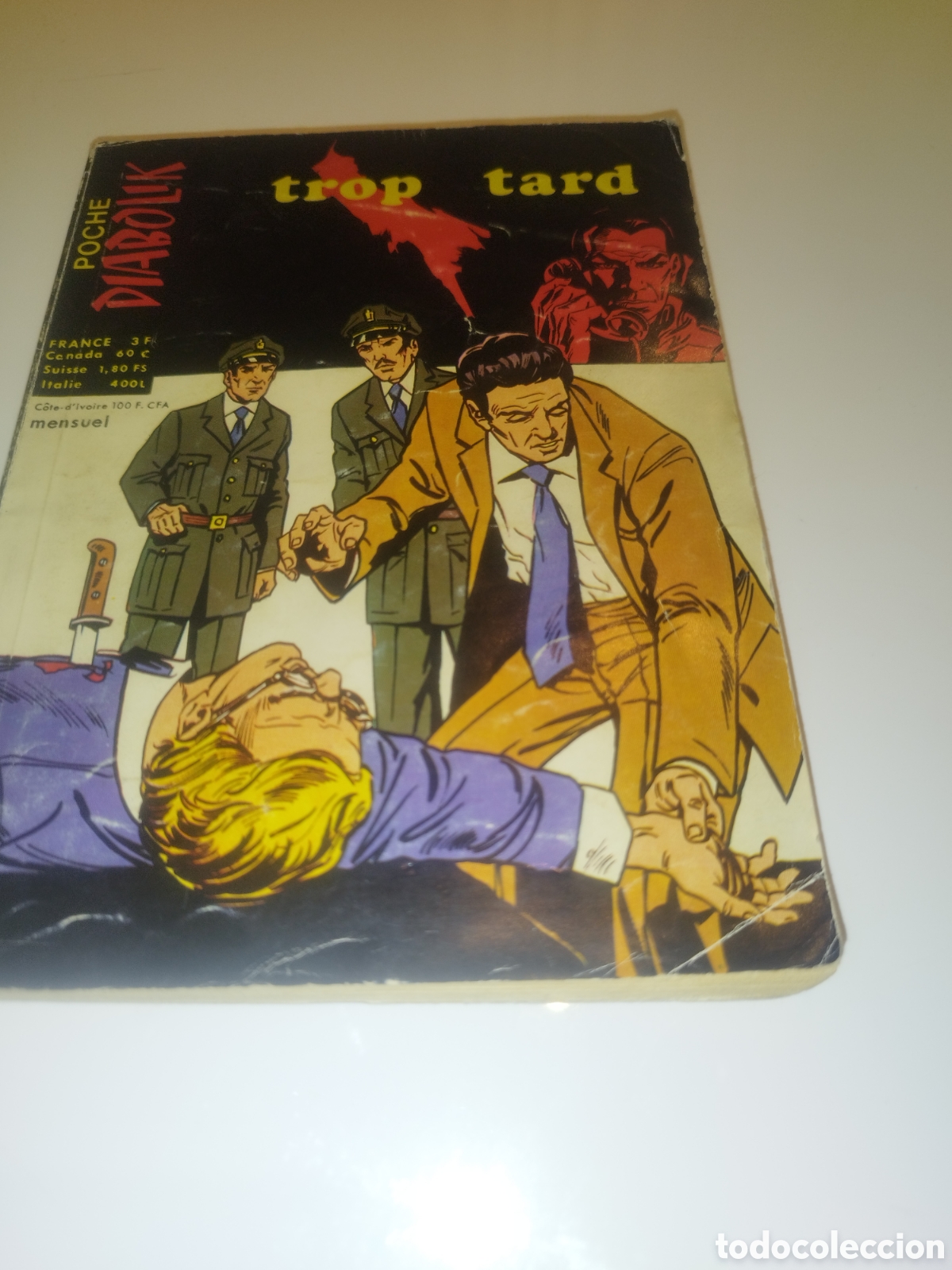 Tebeos: DIABOLIK: TROP TARD. ED. MCL, 1977 PRIMERA EDICION EN FRANCES. COMIC.