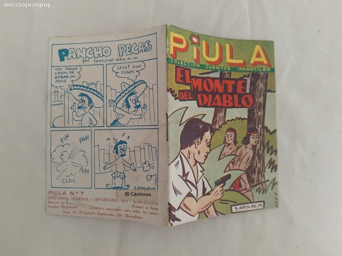 Tebeos: PIULA N&ordm; 7. EL MONTE DEL DIABLO. EDITORIAL NEREIDA.