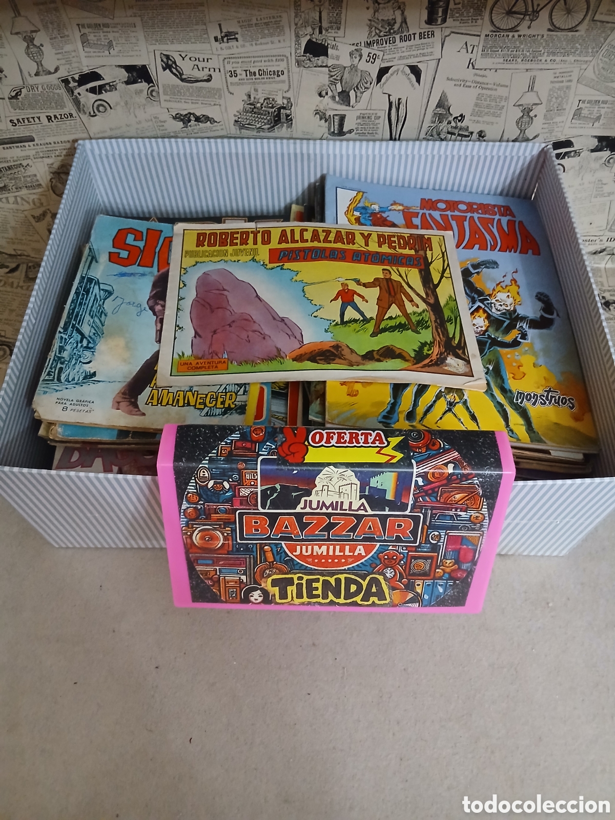Tebeos: Caja con 85 tebeos y comics