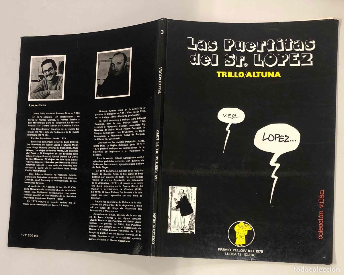 Tebeos: LAS PUERTITAS DEL SR. LOPEZ. CARLOS TRILLO Y HORACIO ALTUNA. ANTONIO SAN ROMAN 1981
