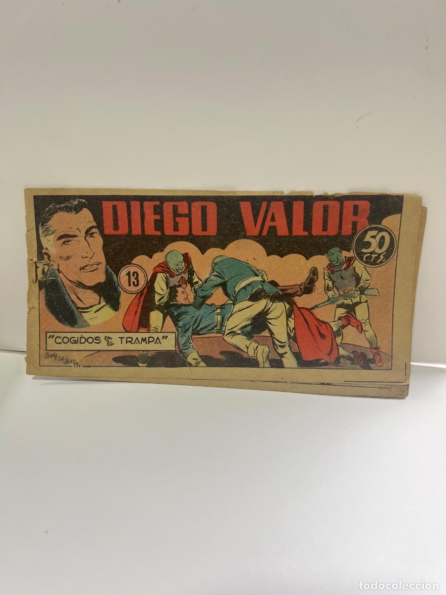 Tebeos: DIEGO VALOR. N&deg; 13. COGIDOS EN LA TRAMPA. EDICOLOR. MADRID.