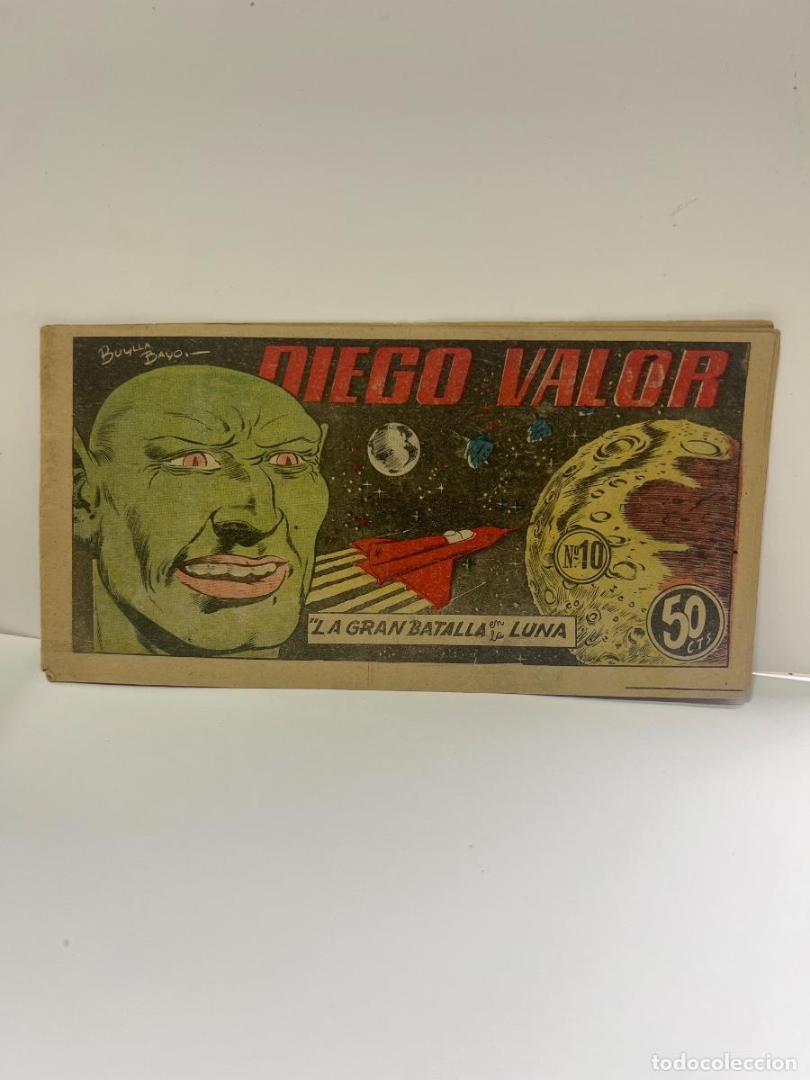 Tebeos: DIEGO VALOR. LA GRAN BATALLA EN LA LUNA. EDICOLOR. MADRID.