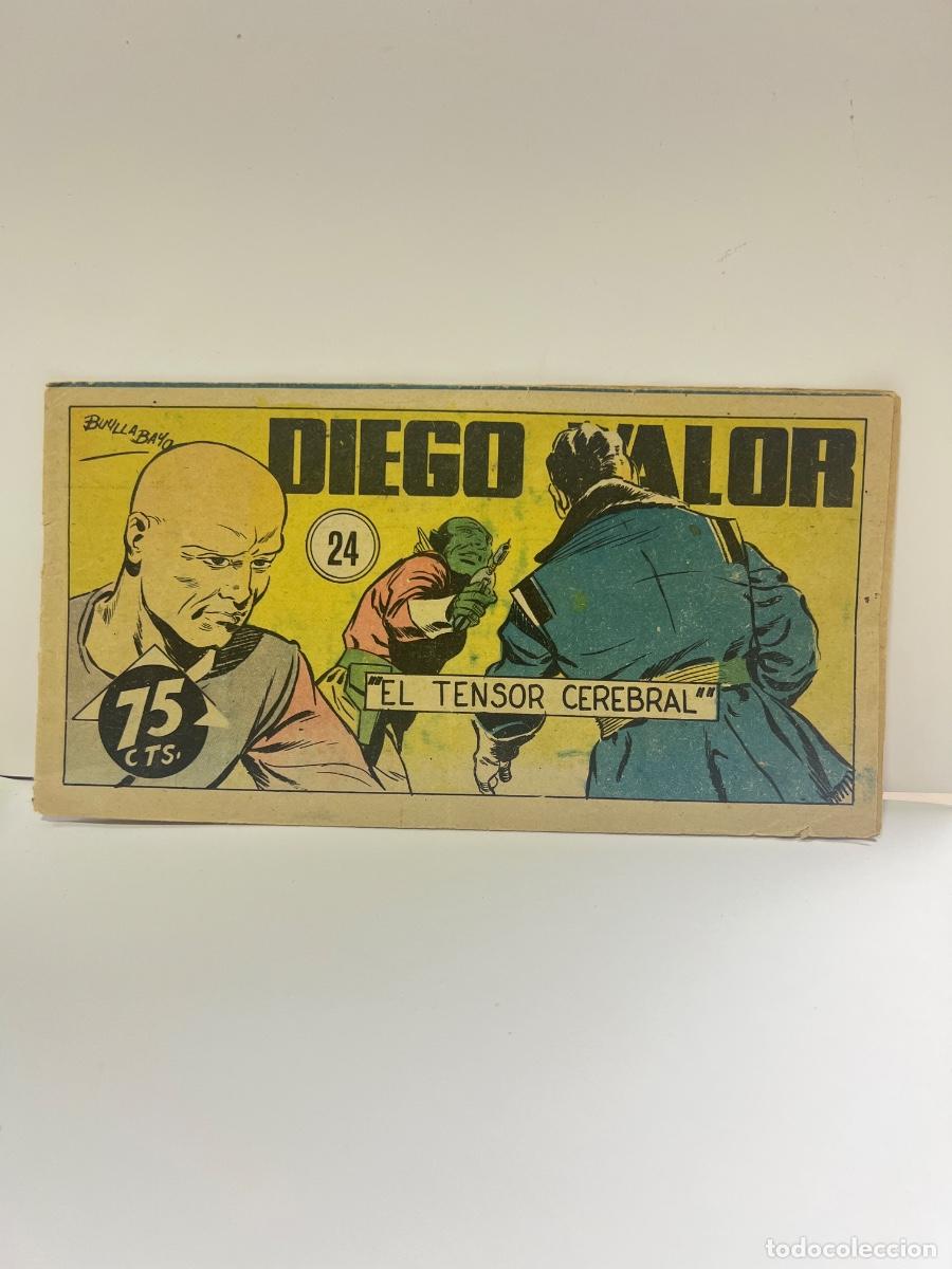 Tebeos: DIEGO VALOR. N&deg; 24. EL TENSOR CEREBRAL. EDICOLOR. MADRID.