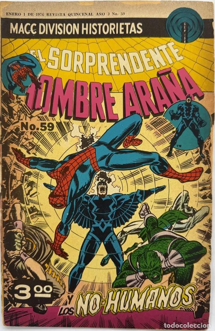 Tebeos: El Hombre Ara&ntilde;a 59 (1975 Macc Division) Marvel Team-up Spider-Man & The Inhumans 11