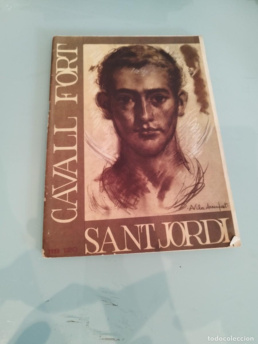 Tebeos: Revista infantil en catal&aacute;n Cavall Fort (n&uacute;meros 119-120). Sant Jordi y el drag&oacute;n. La rosa, libro.