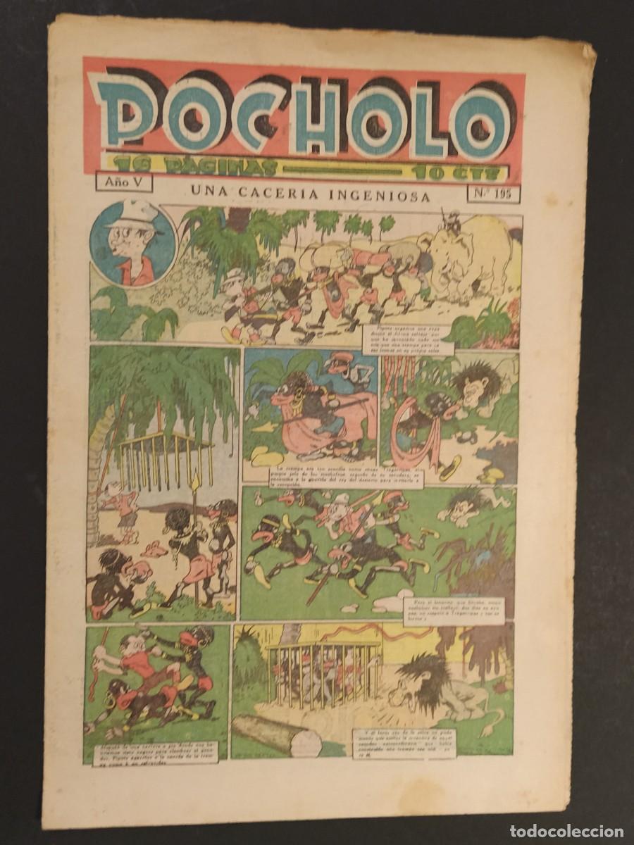 BDs: POCHOLO - A&Ntilde;O V NUMERO 195 - COMIC ANTIGUO ORIGINAL -VER FOTOS