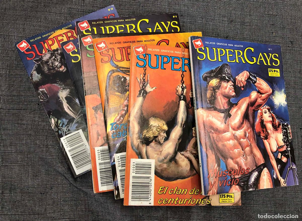 Tebeos: SUPERGAYS RELATOS GRAFICOS PARA ADULTOS N&ordm; 1, 3 AL 6, 8 AL 10. EDICOMIC 1990