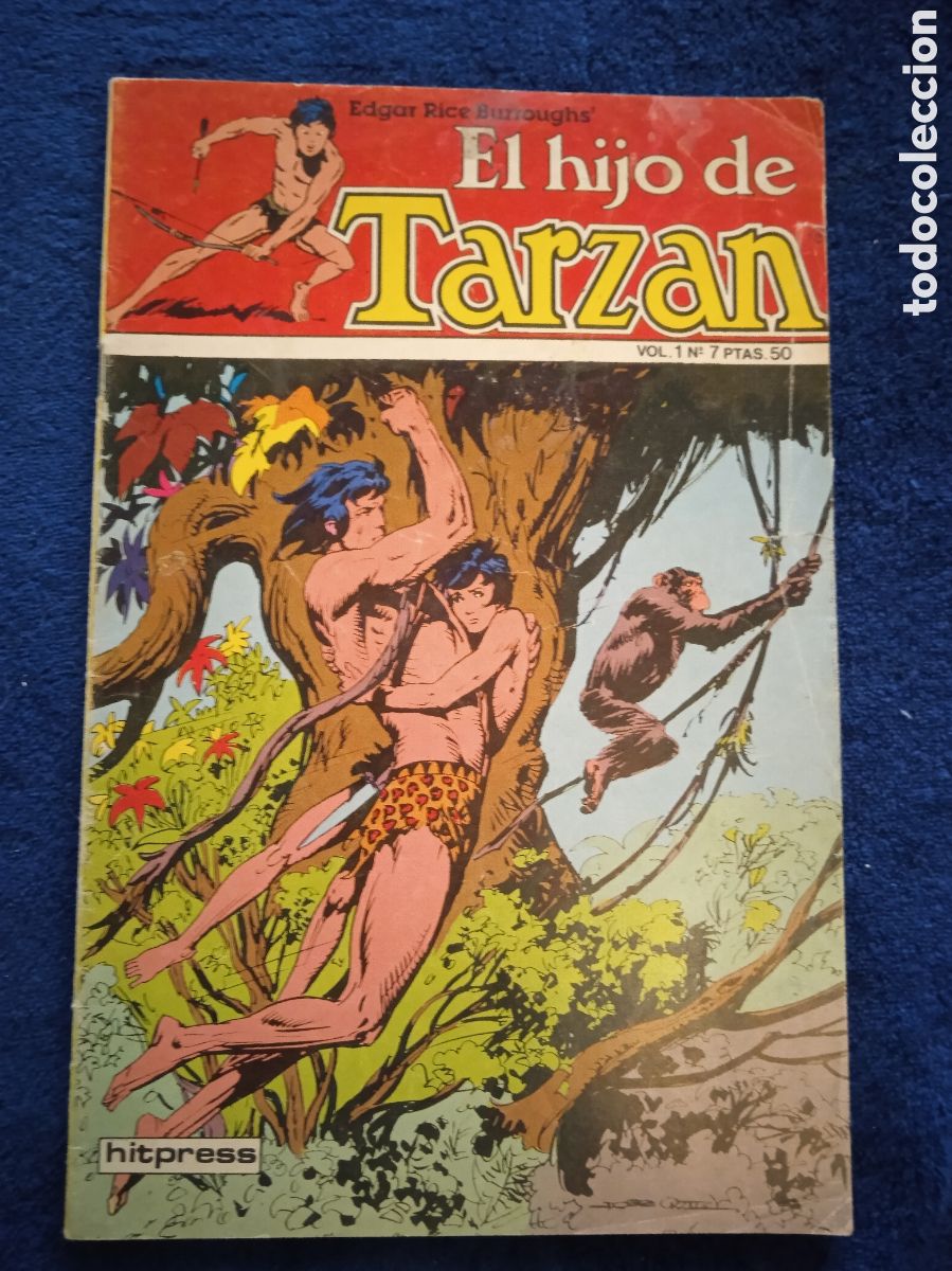 Tebeos: EL HIJO DE TARZAN N&ordm; 7 -edita : HITPRESS 1980