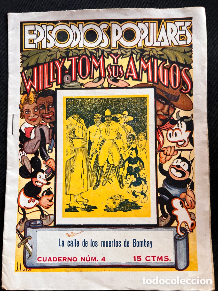 Tebeos: COMIC UNICO - 1930 MICKEY MOUSE Y GATO FELIX - EPISODIOS POPULARES WILLY TOM Y SUS AMIGOS