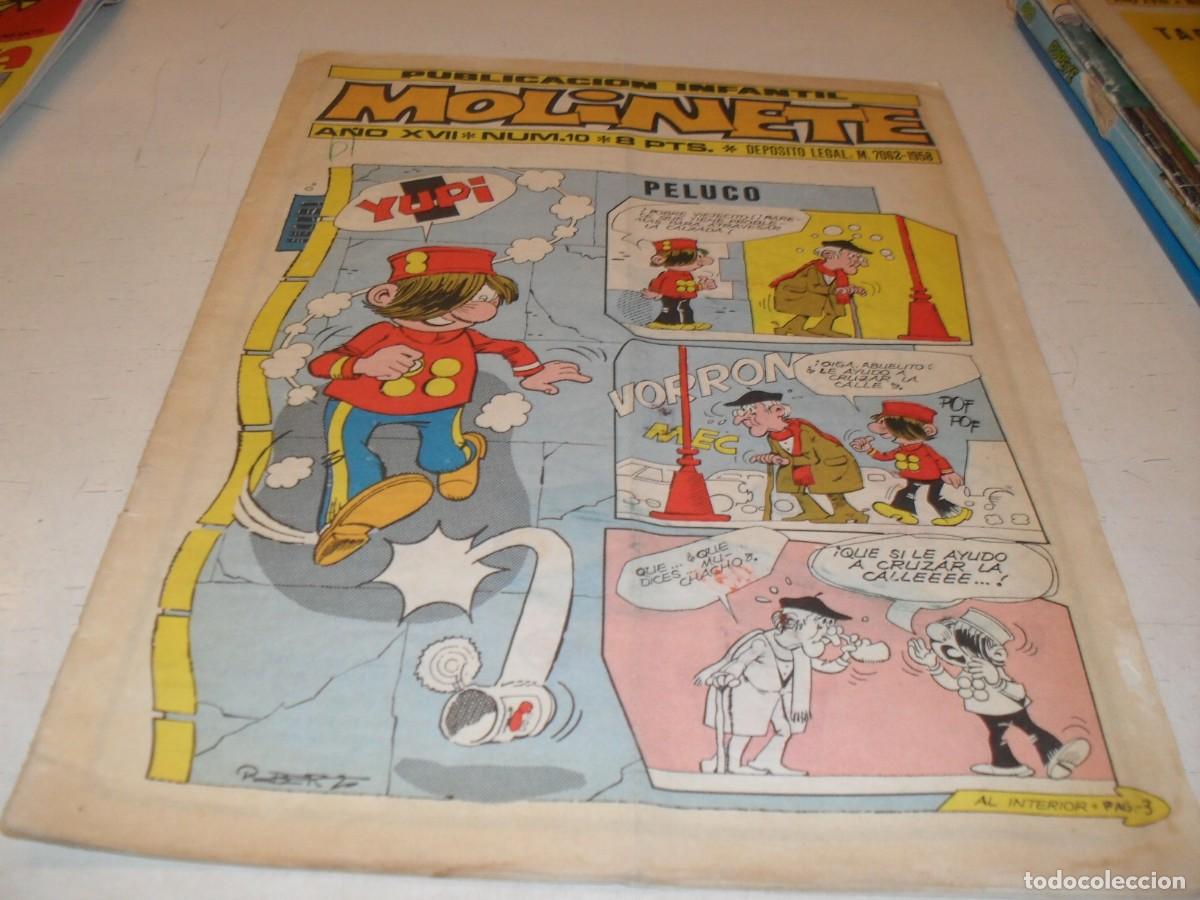 Tebeos: MOLINETE N&ordm; 10,A&Ntilde;O XVII,CON LA SERIE PELUCO,INSTITUCION SALESIANA,A&Ntilde;O 1956