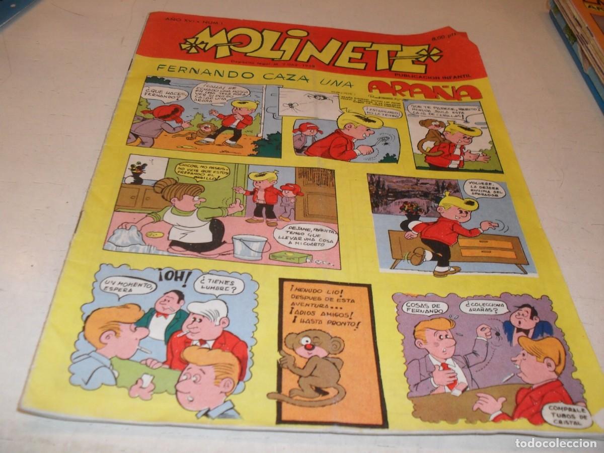 Tebeos: MOLINETE N&ordm; 1,A&Ntilde;O XVI,CON VENTURA Y NIETO,INSTITUCION SALESIANA,A&Ntilde;O 1956