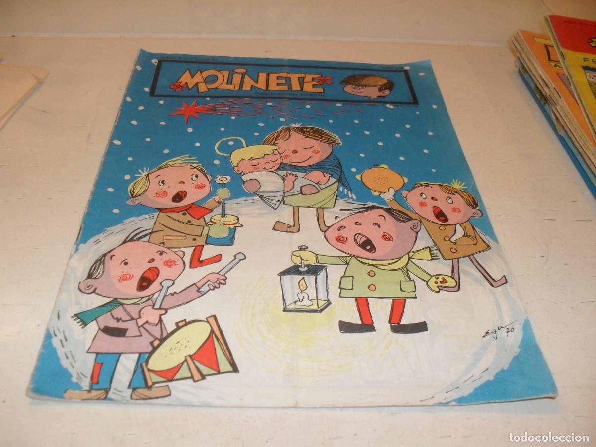 Tebeos: MOLINETE N&ordm; 10,A&Ntilde;O XV,CON PORTADA NAVIDE&Ntilde;A,INSTITUCION SALESIANA,A&Ntilde;O 1956