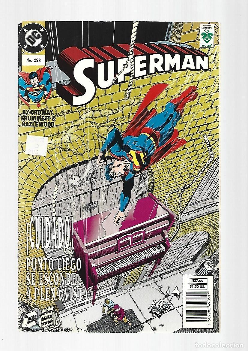 Tebeos: Superman, 228: cuidado, punto ciego se oculta a plena vista, 1995, Vid, muy buen estado