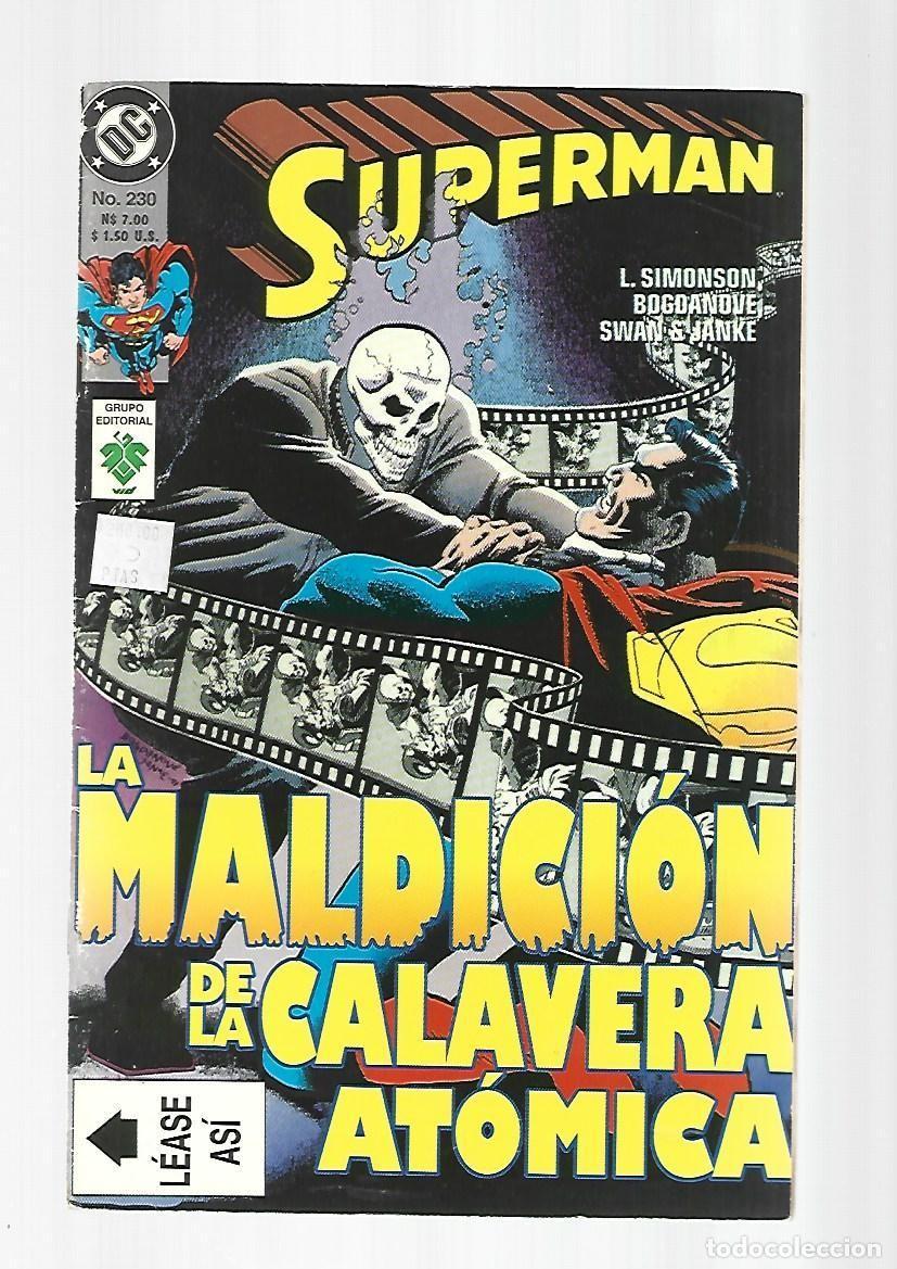 Tebeos: Superman, 230: la maldici&oacute;n de la calavera at&oacute;mica, 1995, Vid, muy buen estado