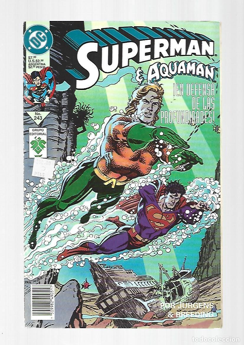 Tebeos: Superman, 243: Aquaman, en defensa de las profundidades, 1996, Vid, buen estado