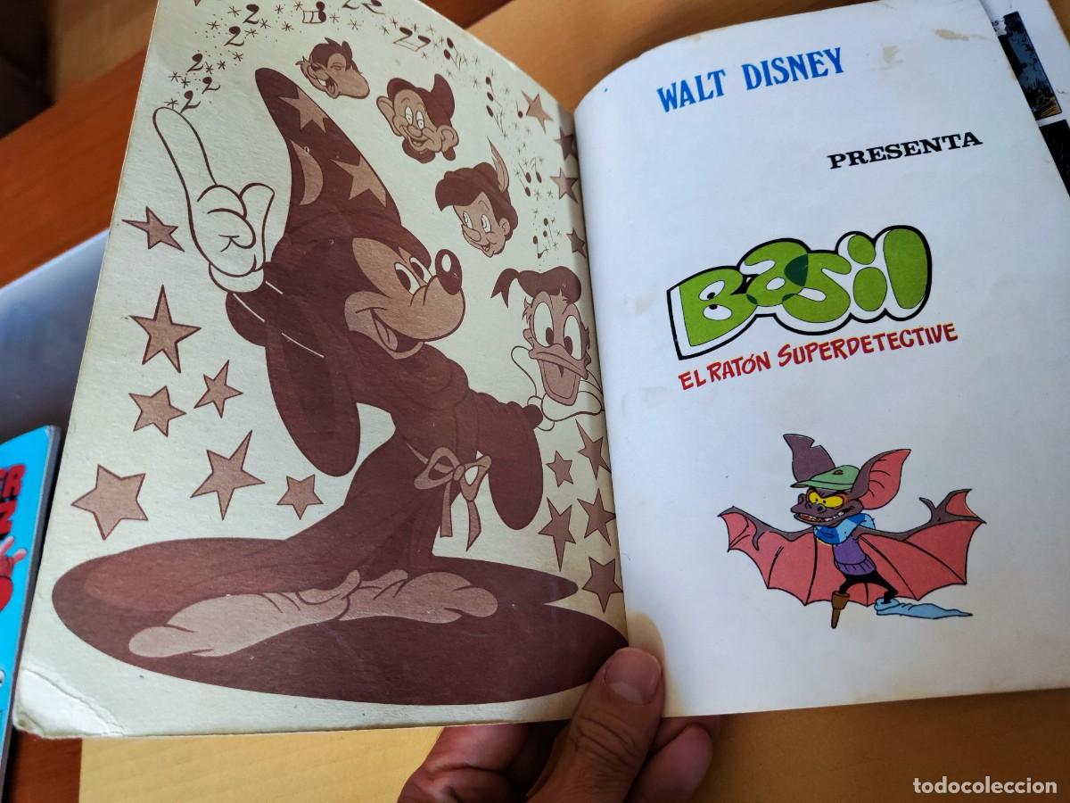 Tebeos: COMIC BASIL EL RATON SUPERDETECTIVE.WALT DISNEY.1986 - Foto 2