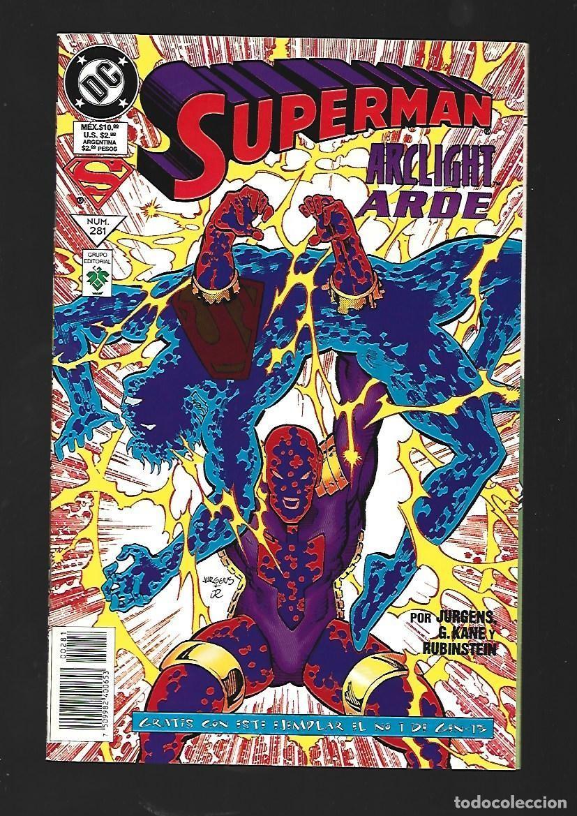 Tebeos: Superman, 281: Arclight arde, 1998, Vid, muy buen estado