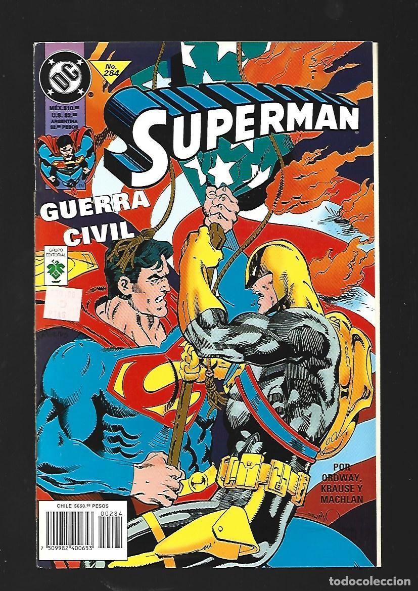 Tebeos: Superman, 284: guerra civil, 1998, Vid, muy buen estado