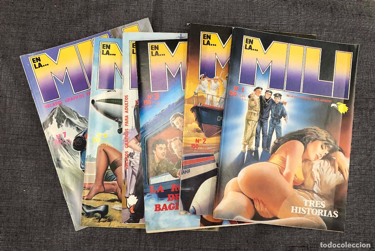 Tebeos: EN LA MILI. RELATOS GRAFICOS PARA ADULTOS N&ordm; 1 AL 3, 5 AL 7. EDITORIAL ASTRI 1988