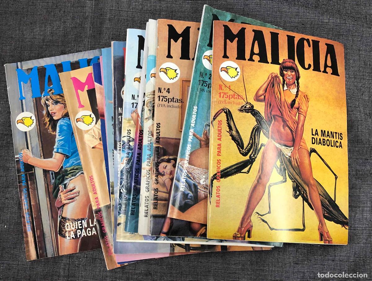Tebeos: MALICIA. RELATOS GRAFICOS PARA ADULTOS N&ordm; 1, 2, 4 AL 9, 11 AL 14 Y 19. EDITORIAL ASTRI 1992